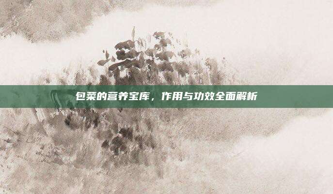 包菜的營養(yǎng)寶庫,，作用與功效全面解析
