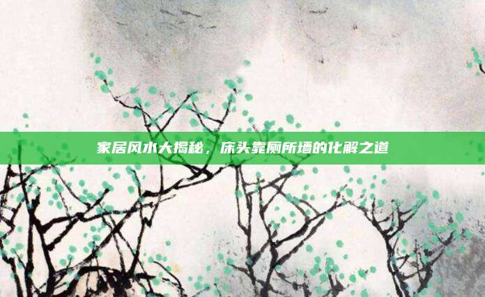 家居風水大揭秘,，床頭靠廁所墻的化解之道