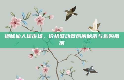 揭秘仙人球市場,，價格波動背后的秘密與選購指南