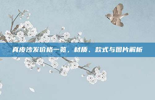 真皮沙發(fā)價格一覽，材質,、款式與圖片解析