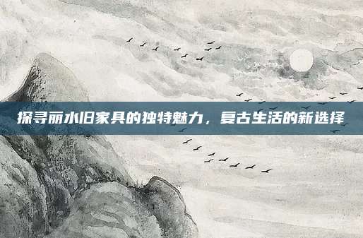 探尋麗水舊家具的獨特魅力,，復古生活的新選擇