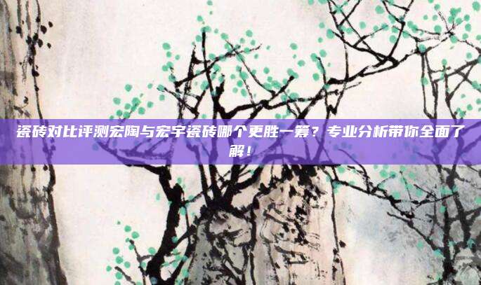 瓷磚對比評測宏陶與宏宇瓷磚哪個更勝一籌？專業(yè)分析帶你全面了解,！