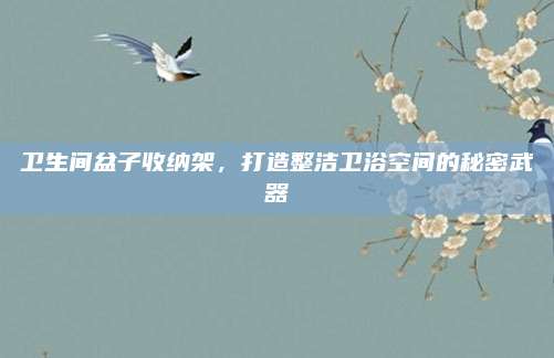衛(wèi)生間盆子收納架,，打造整潔衛(wèi)浴空間的秘密武器