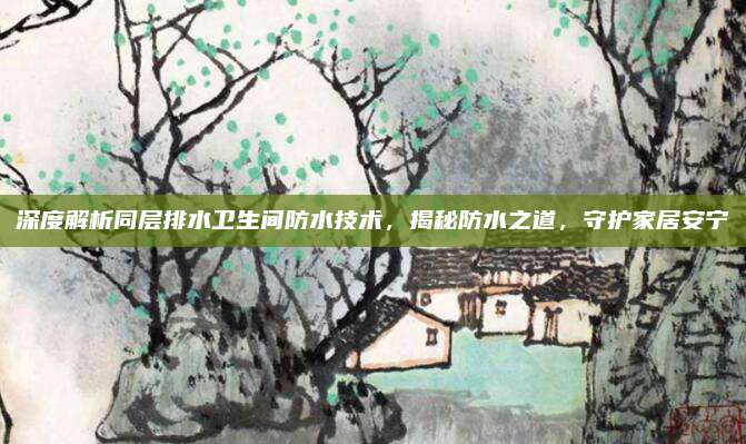深度解析同層排水衛(wèi)生間防水技術(shù),，揭秘防水之道,，守護家居安寧