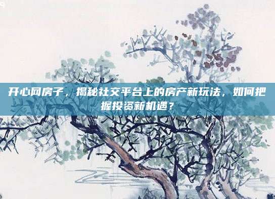 開心網(wǎng)房子，揭秘社交平臺上的房產(chǎn)新玩法,，如何把握投資新機遇,？