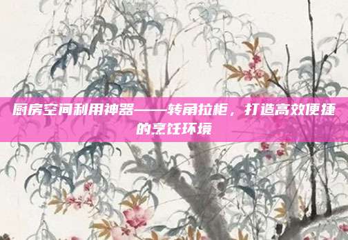 廚房空間利用神器——轉(zhuǎn)角拉柜，打造高效便捷的烹飪環(huán)境