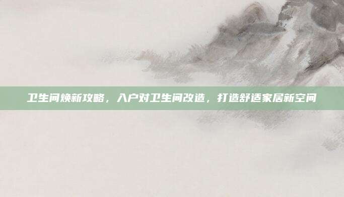 衛(wèi)生間煥新攻略，入戶對衛(wèi)生間改造,，打造舒適家居新空間