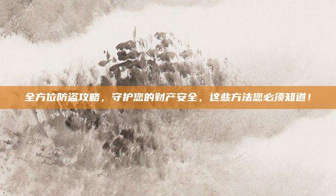 全方位防盜攻略,，守護您的財產(chǎn)安全，這些方法您必須知道,！