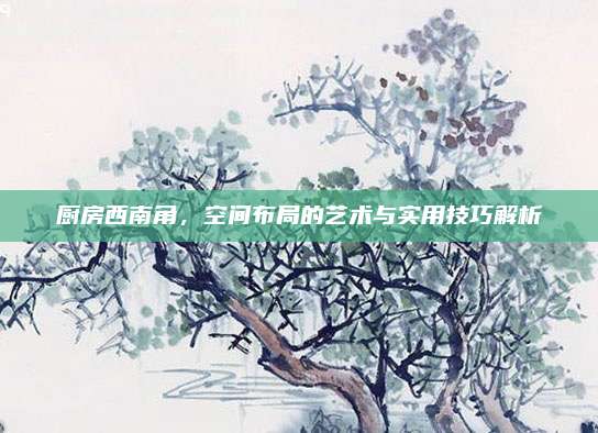 廚房西南角,，空間布局的藝術(shù)與實(shí)用技巧解析