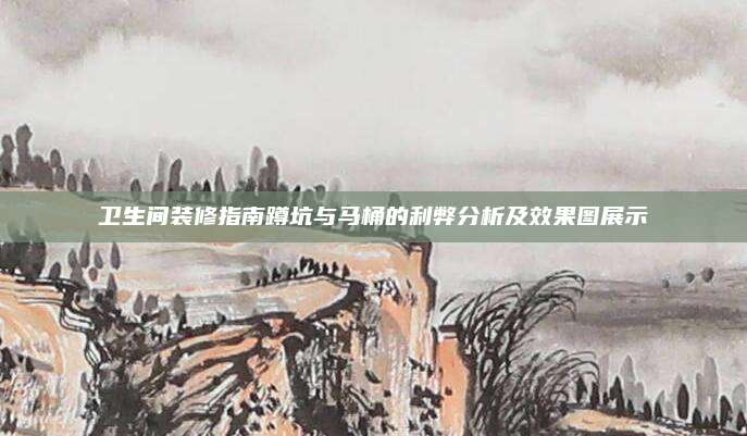 衛(wèi)生間裝修指南蹲坑與馬桶的利弊分析及效果圖展示