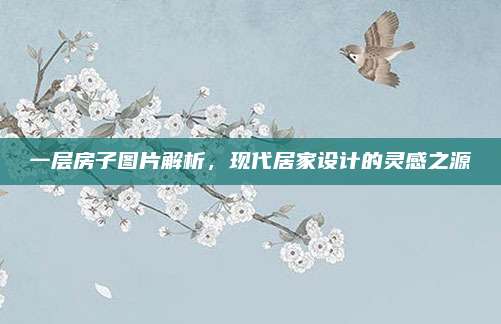 一層房子圖片解析,，現(xiàn)代居家設(shè)計(jì)的靈感之源