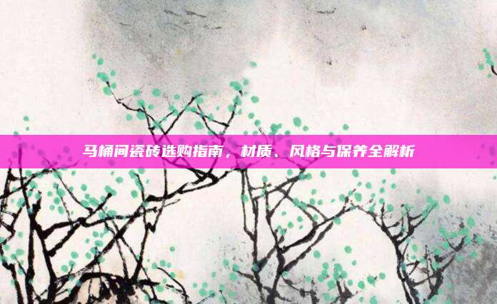 馬桶間瓷磚選購(gòu)指南，材質(zhì),、風(fēng)格與保養(yǎng)全解析