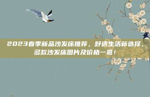 2023春季新品沙發(fā)床推薦,，舒適生活新選擇,，多款沙發(fā)床圖片及價(jià)格一覽！