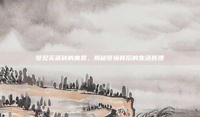 夢見買瓷磚的寓意,，揭秘夢境背后的生活哲理