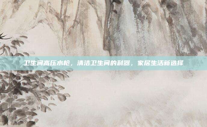 衛(wèi)生間高壓水槍,，清潔衛(wèi)生間的利器,，家居生活新選擇